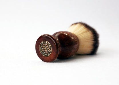 Mahogany Wood Plisson Lather Brush