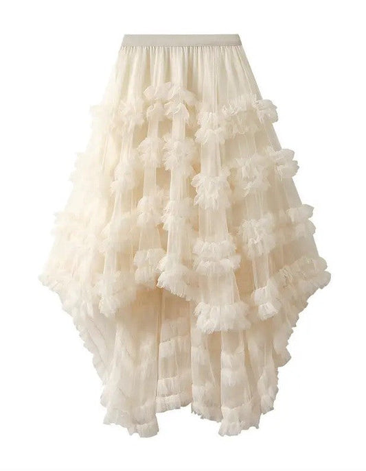 Ruffle tiered skirt