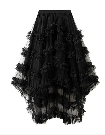 Ruffle tiered skirt