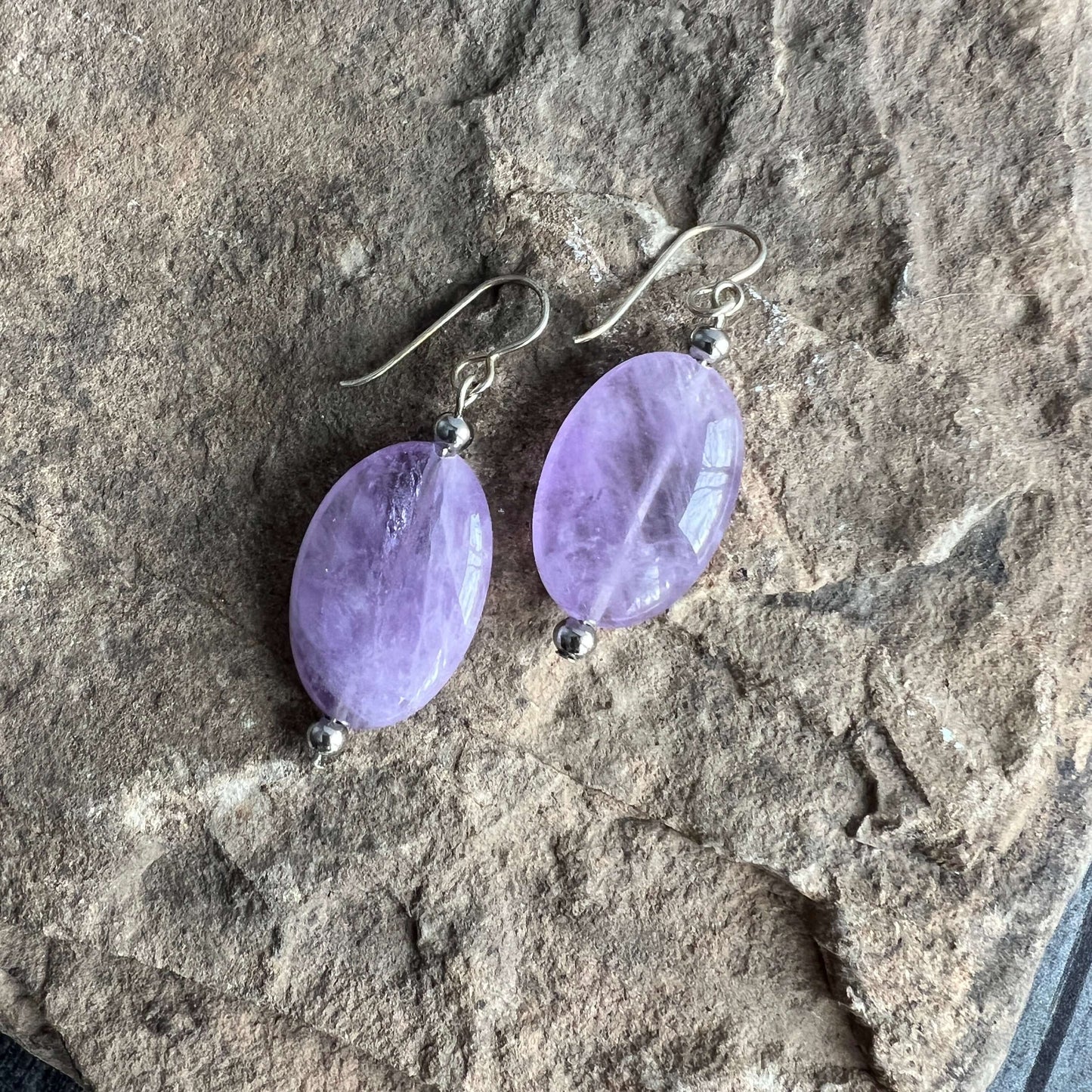 Lavender Amethyst Earrings