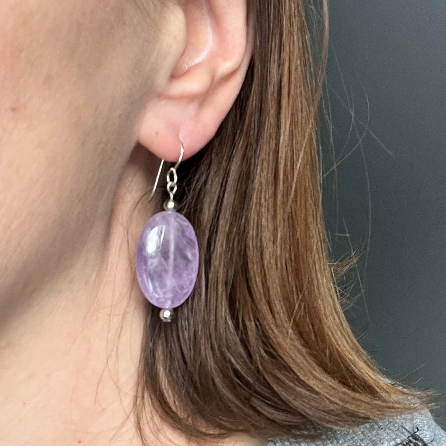 Lavender Amethyst Earrings