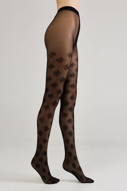 Fantasy Tights Conte Ingrid - Geometric Pattern