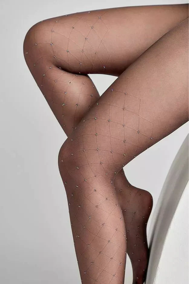 Fantasy Tights Conte Lusso - Diamond Lurex Polka Dots