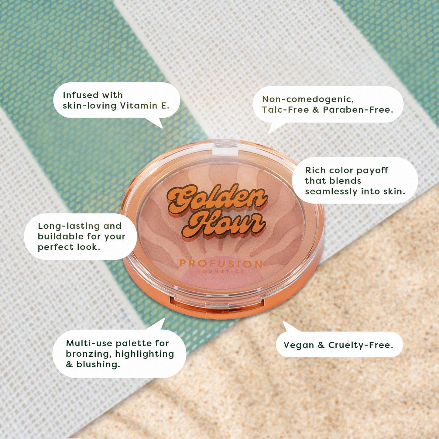 West Coast Glow | Golden Hour Luminous Bronze & Glow Palette
