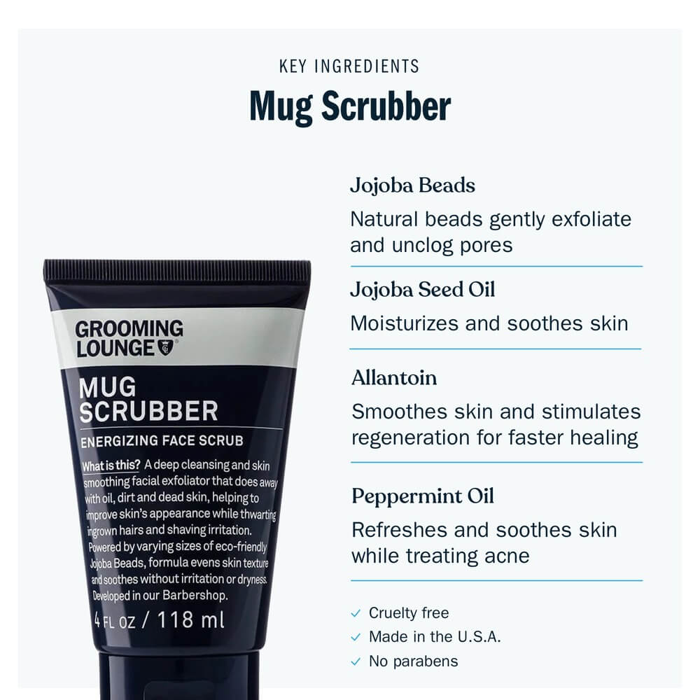 Grooming Lounge Mug Scrubber - Best Skin Scrub For Men