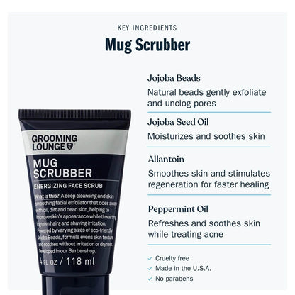 Grooming Lounge Mug Scrubber - Best Skin Scrub For Men