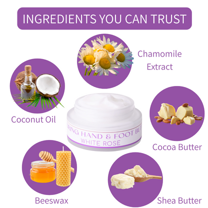 Natural Hand & Foot Butter (Rose or Coconut scent), hydrating & nourishing