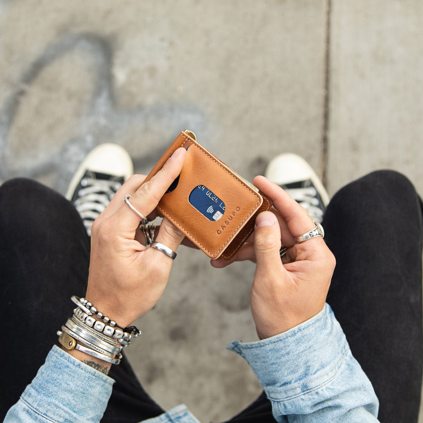 Money Clip Wallet - Natural