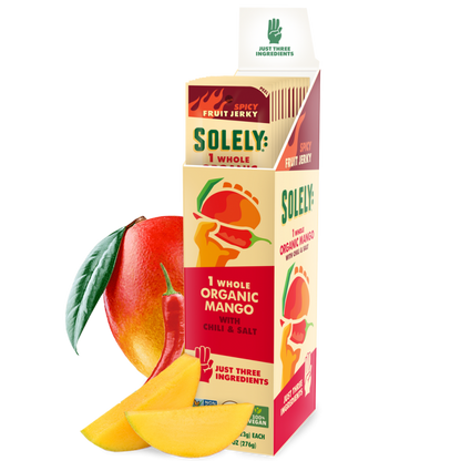 Solely Fruit Beef Jerky Mango with Chili (Pack of 12 - 8 oz)