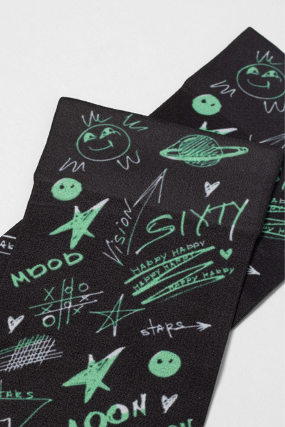 Dense Socks Conte Fantasy 913 - Moon Pattern