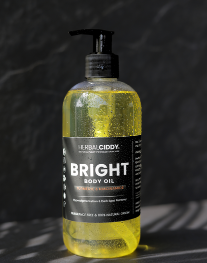 BRIGHT TURMERIC BODY OIL –  HYPERPIGMENTATION, ACNE & DRY SKIN