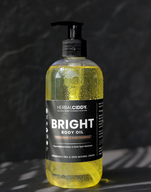 BRIGHT TURMERIC BODY OIL –  HYPERPIGMENTATION, ACNE & DRY SKIN