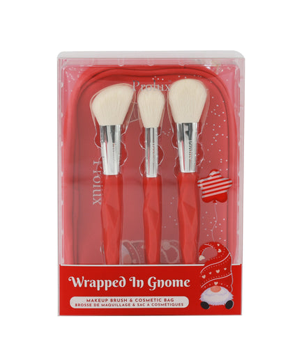 Wrapped in Gnome: Makeup Brush & Cosmetic Bag
