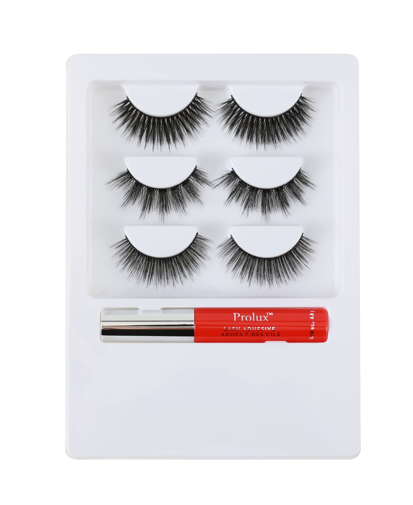 Gnome & Fluff: 3 Pairs Eyelashes & Glue Set