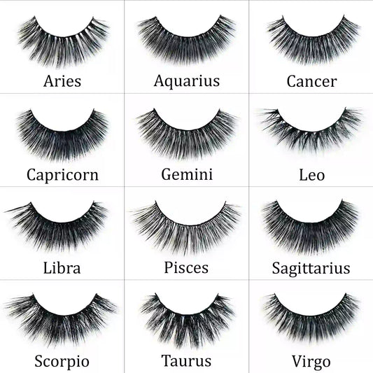 Zodiac Faux Mink Lashes Eyelashes