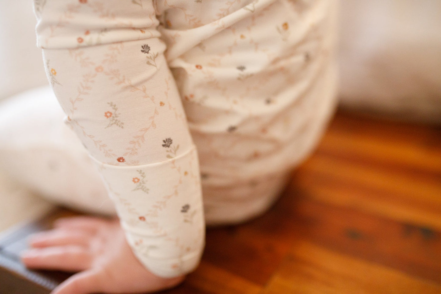 Vintage Blooms 2pc Henley Bamboo Pajamas