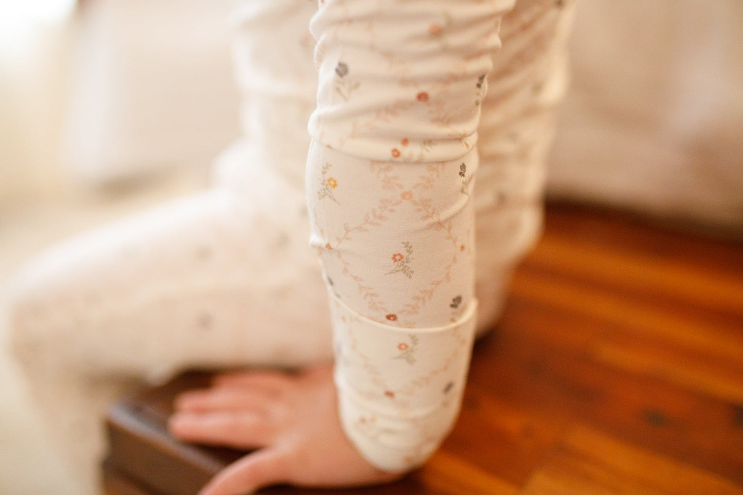 Vintage Blooms 2pc Henley Bamboo Pajamas