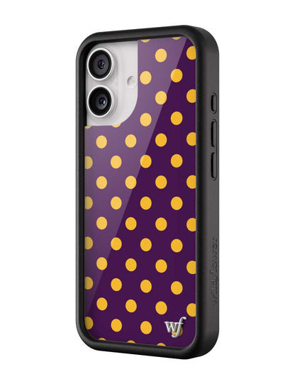 Polka Dot | Purple and Yellow iPhone Case