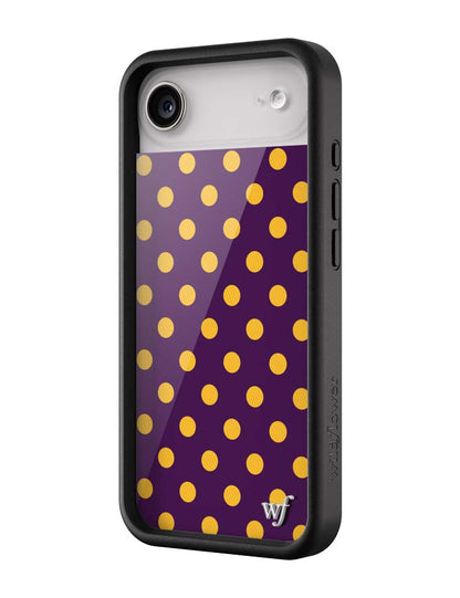 Polka Dot | Purple and Yellow iPhone Case