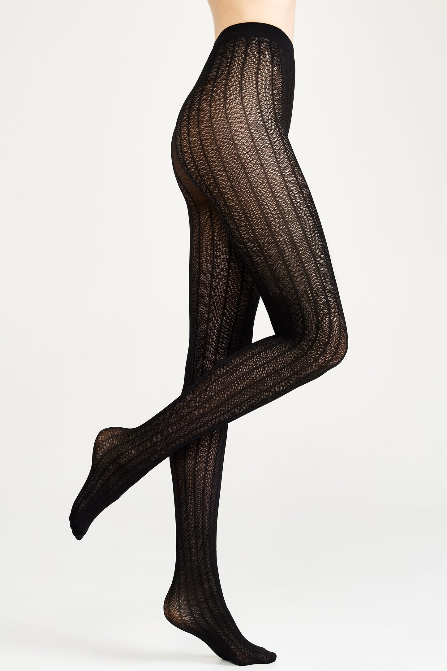 Fantasy Tights Conte Lacy Line - Lace Pattern and Stripes