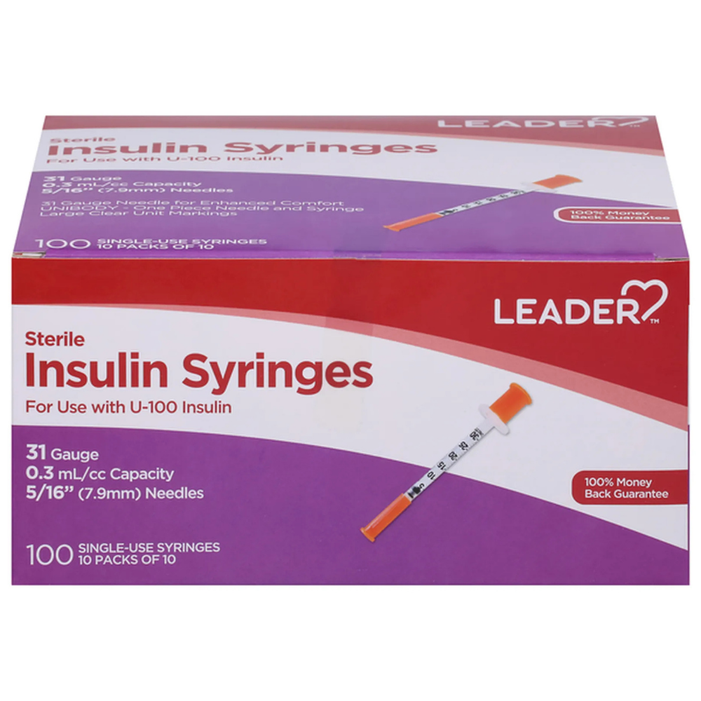 LDR Insulin Syringes 0.3 mL 30G (100 unidades)