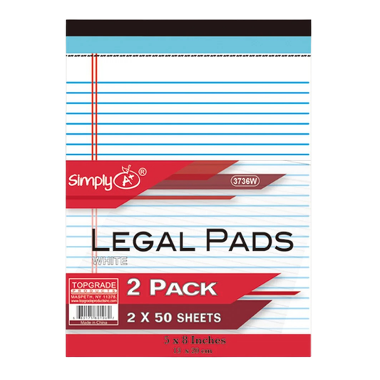 Simply Legal Pads (2 Pack, 2×50 Sheets)