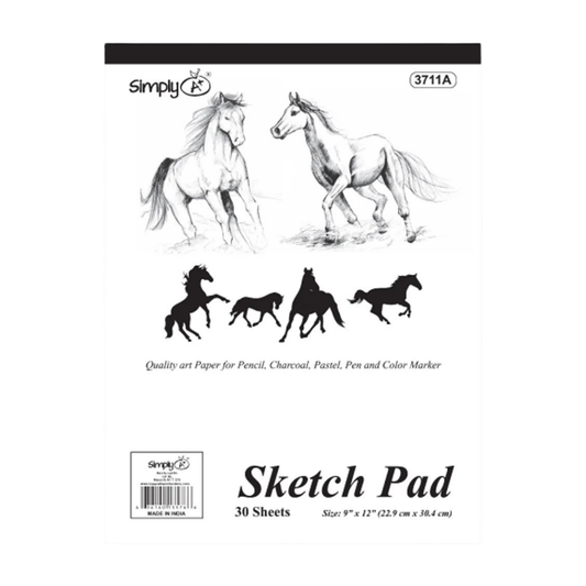 Simply Sketch Pad (50 Sheets, 9″×12″)