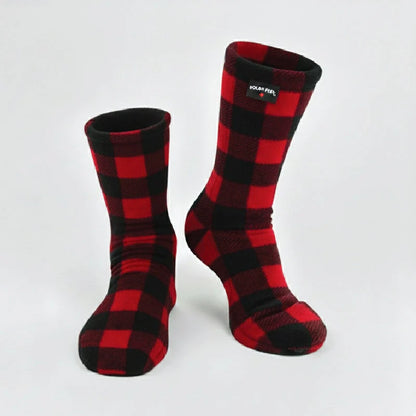 Polar Feet SUPER STRETCHY Fleece Socks - Lumberjack