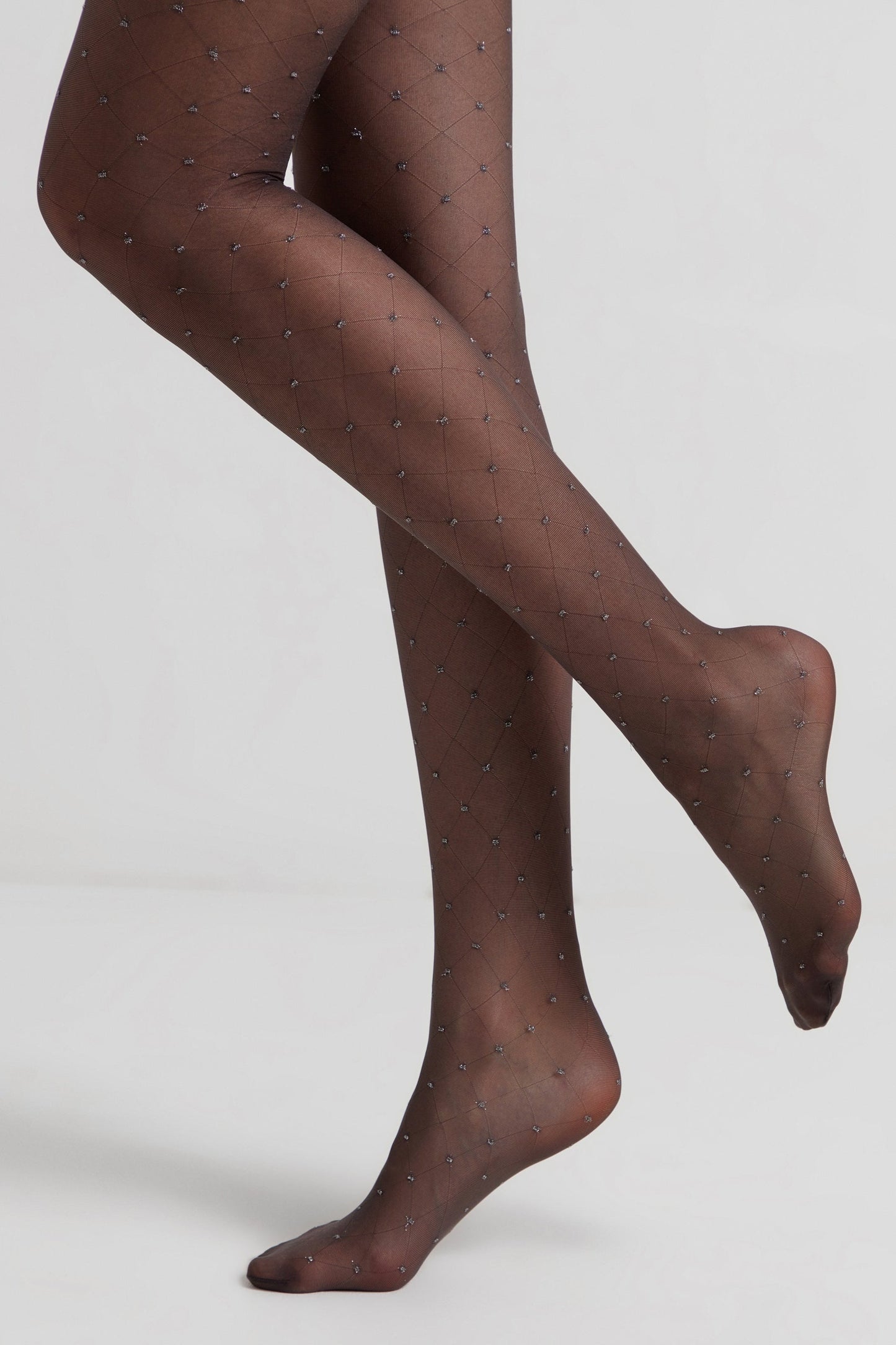 Fantasy Tights Conte Lusso - Diamond Lurex Polka Dots