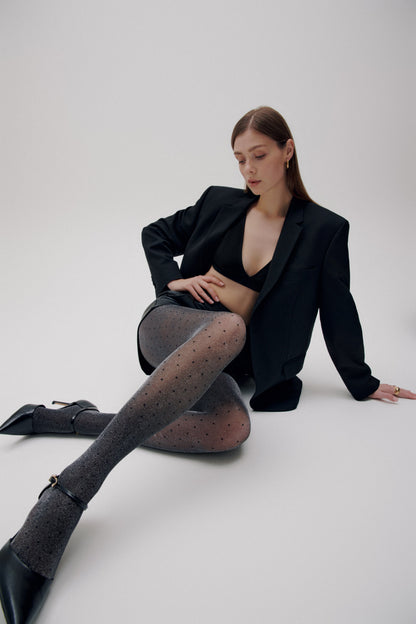 Fantasy Tights Conte Luxe Dots - Lurex and Polka Dots Pattern