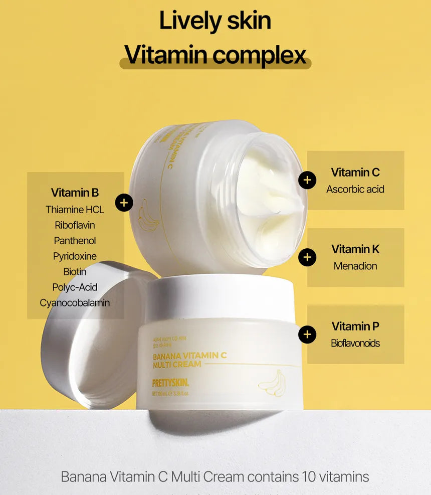 PRETTYSKIN - Banana Vitamin C Multi Cream - 100ml