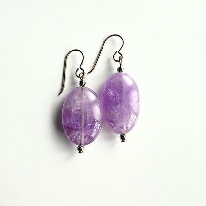 Lavender Amethyst Earrings