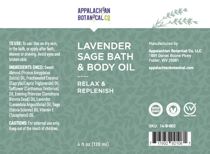Lavender Sage Bath & Body Oil