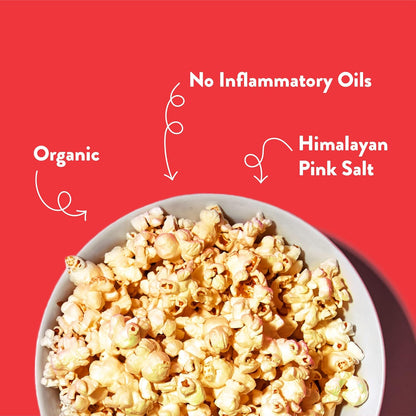 Lesser Evil Fiery Hot Popcorn - Pack of 12 -  4.6 Oz