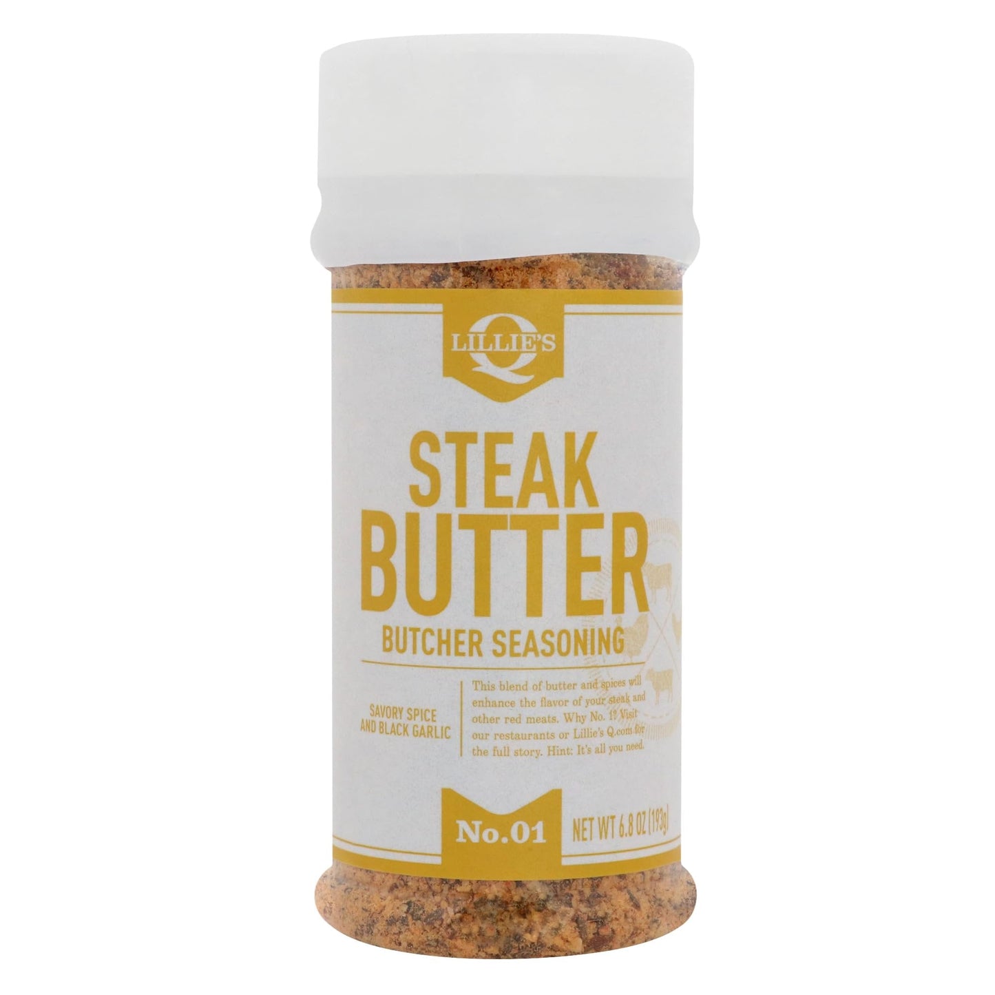 Lillie's Q - Steak Butter Seasoning, 6.8 oz (Pack of 6) - Steak Seasoning Blend