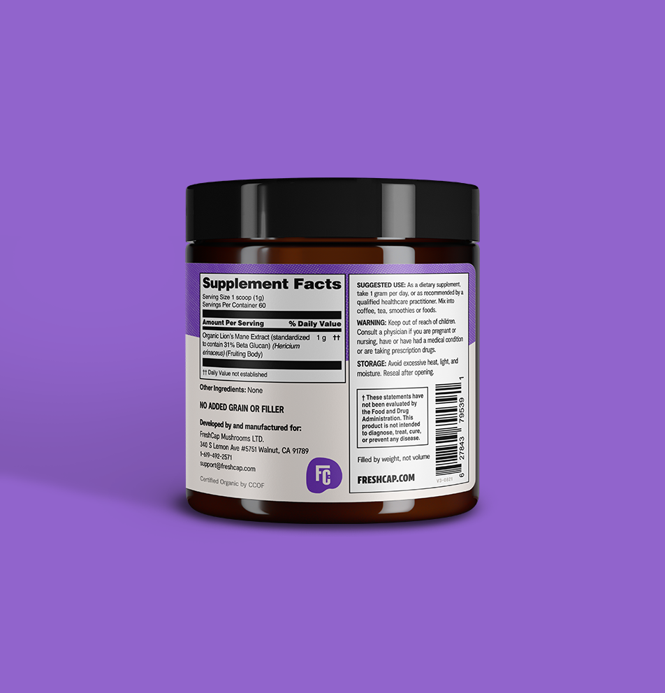 Lion's Mane Mushroom Extract Powder