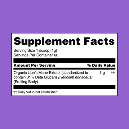 Lion's Mane Mushroom Extract Powder