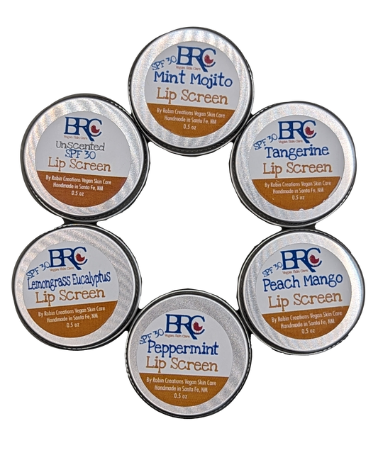 Zero Waste Vegan Natural SPF 30 Lip Screen Tins