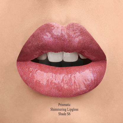 SHADE S6 PRISMATIC SHIMMERING LIPGLOSS - Bold Pink with Blue and Silver Shimmer
