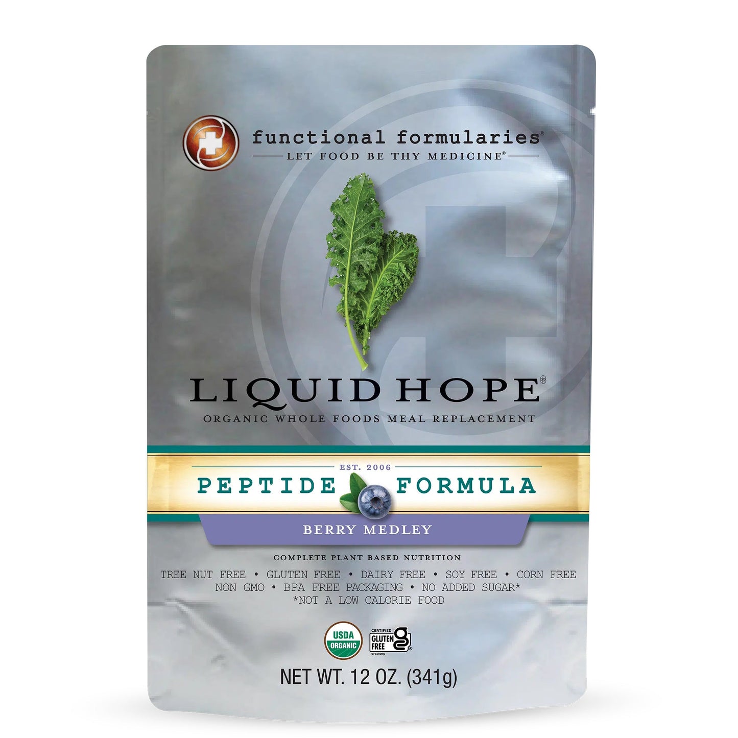 Liquid Hope Peptide Adult Formula, Berry Medley
