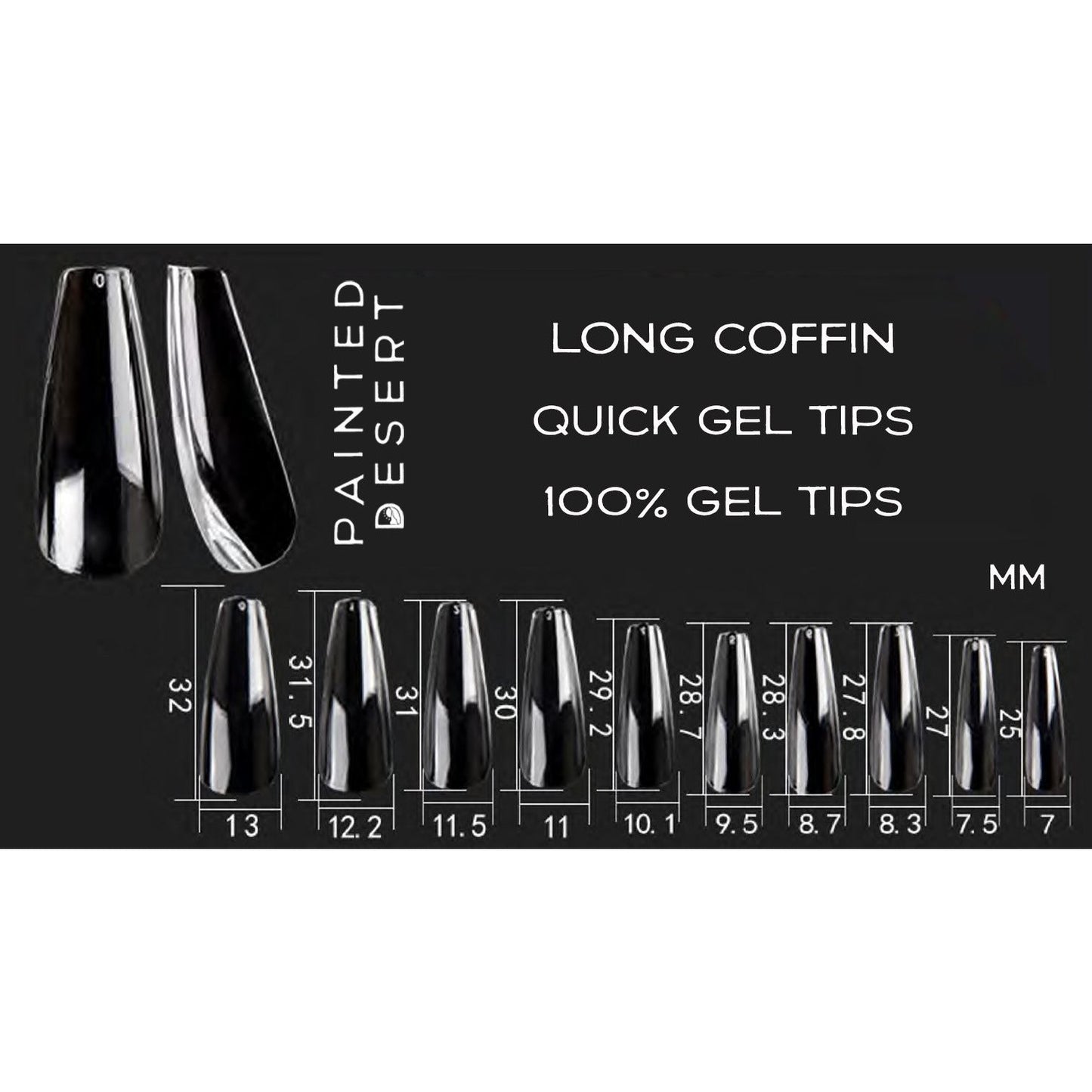 LONG Coffin Quick Gel Tips