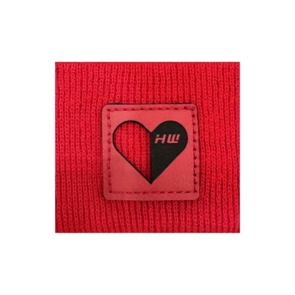 Love-Inspired H-Stitch Beanie – Scarlet Red | Limited Edition
