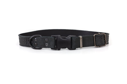 Celtic Sport Quick-Release Leather Dog Collar
