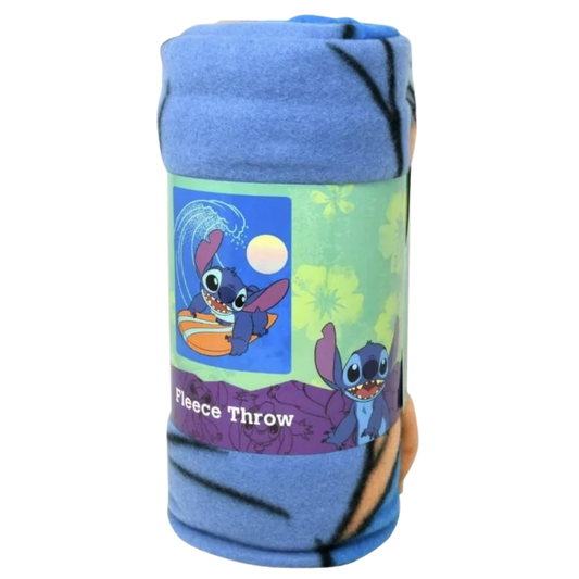 Disney Stitch Fleece Throw Blanket (45″×60″)