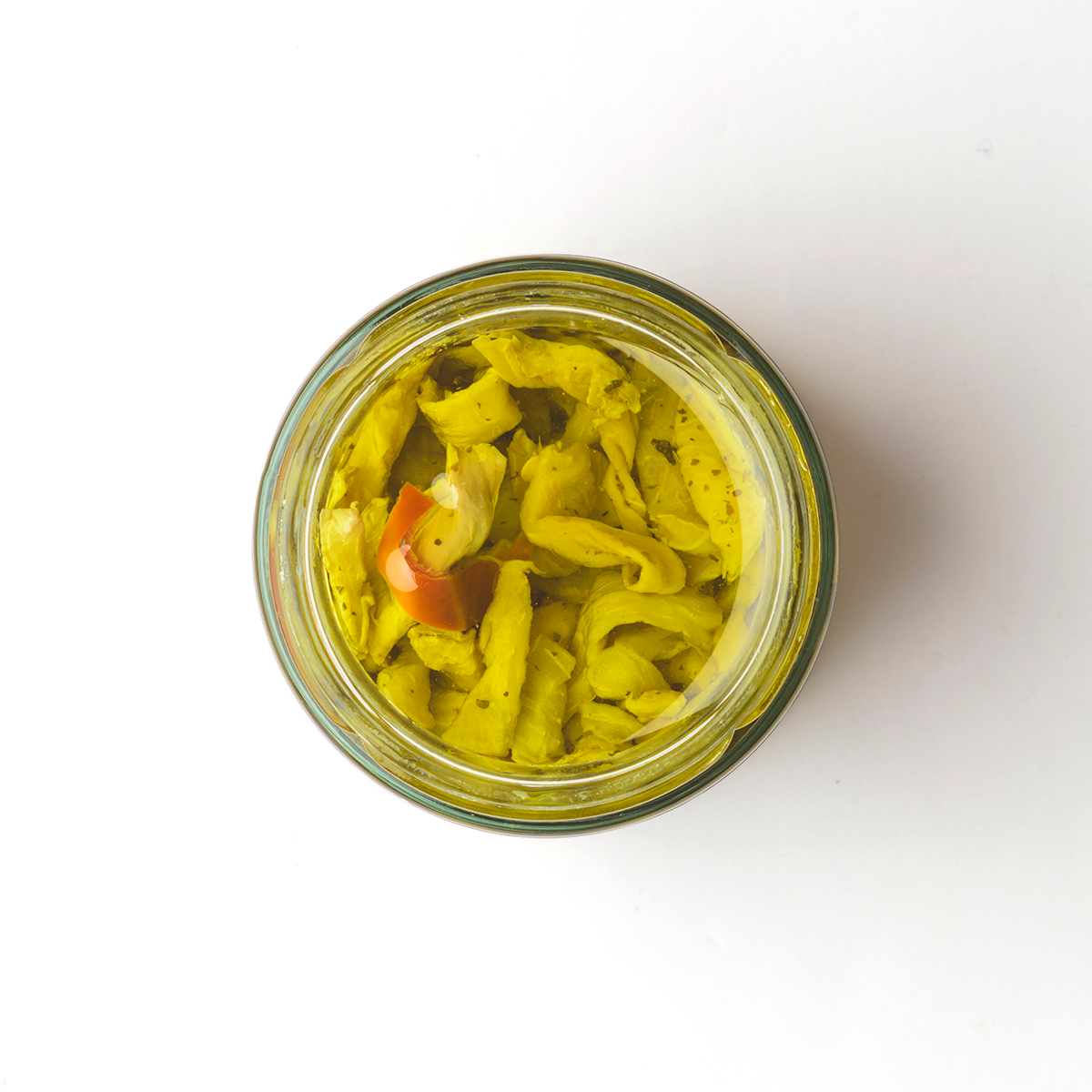 Famiglia Crispino Sliced Eggplant Antipasto — Marinated Italian Melanzane in Olive Oil