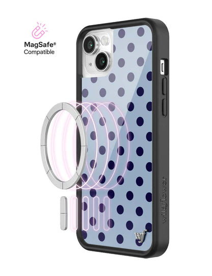 Polka Dot | Blue and Navy Blue iPhone Case