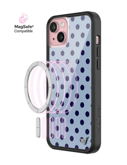 Polka Dot | Blue and Navy Blue iPhone Case