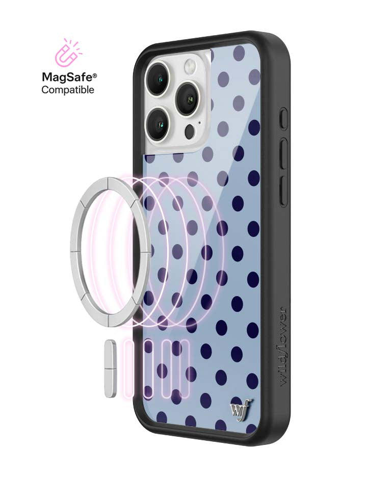 Polka Dot | Blue and Navy Blue iPhone Case