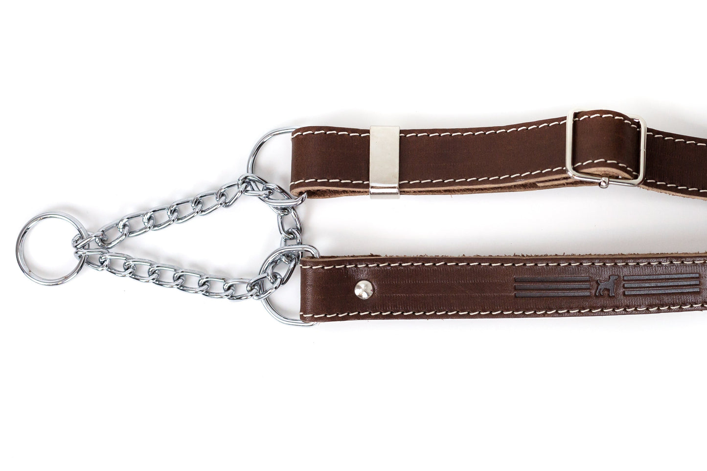 Martingale Leather Dog Collar