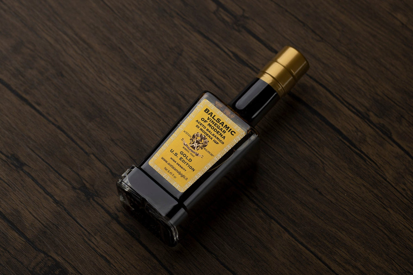Acetaia Malpighi Gold Balsamic Vinegar of Modena — IGP Certified, Aged 15-20 Years